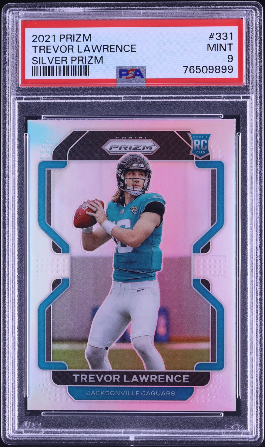 2021 Panini Prizm Silver Trevor Lawrence ROOKIE #331 PSA 9 MINT