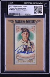 2021 Topps Allen & Ginter Framed Mini Daulton Varsho ROOKIE AUTO