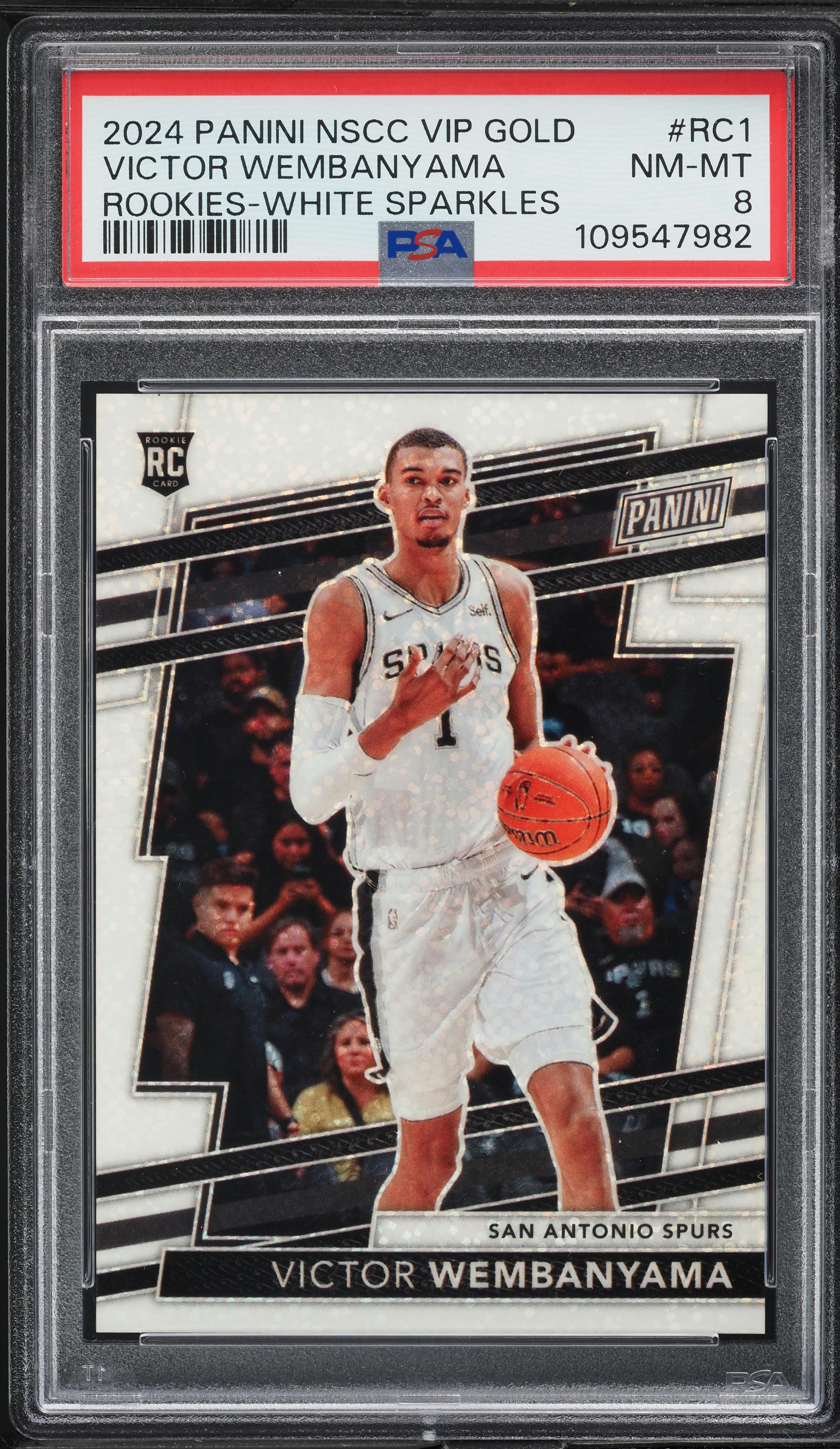 蜂巣 コロッタ キラキラカード 2024 Panini NSCC VIP Gold White Sparkles Victor Wembanyama ROOKIE