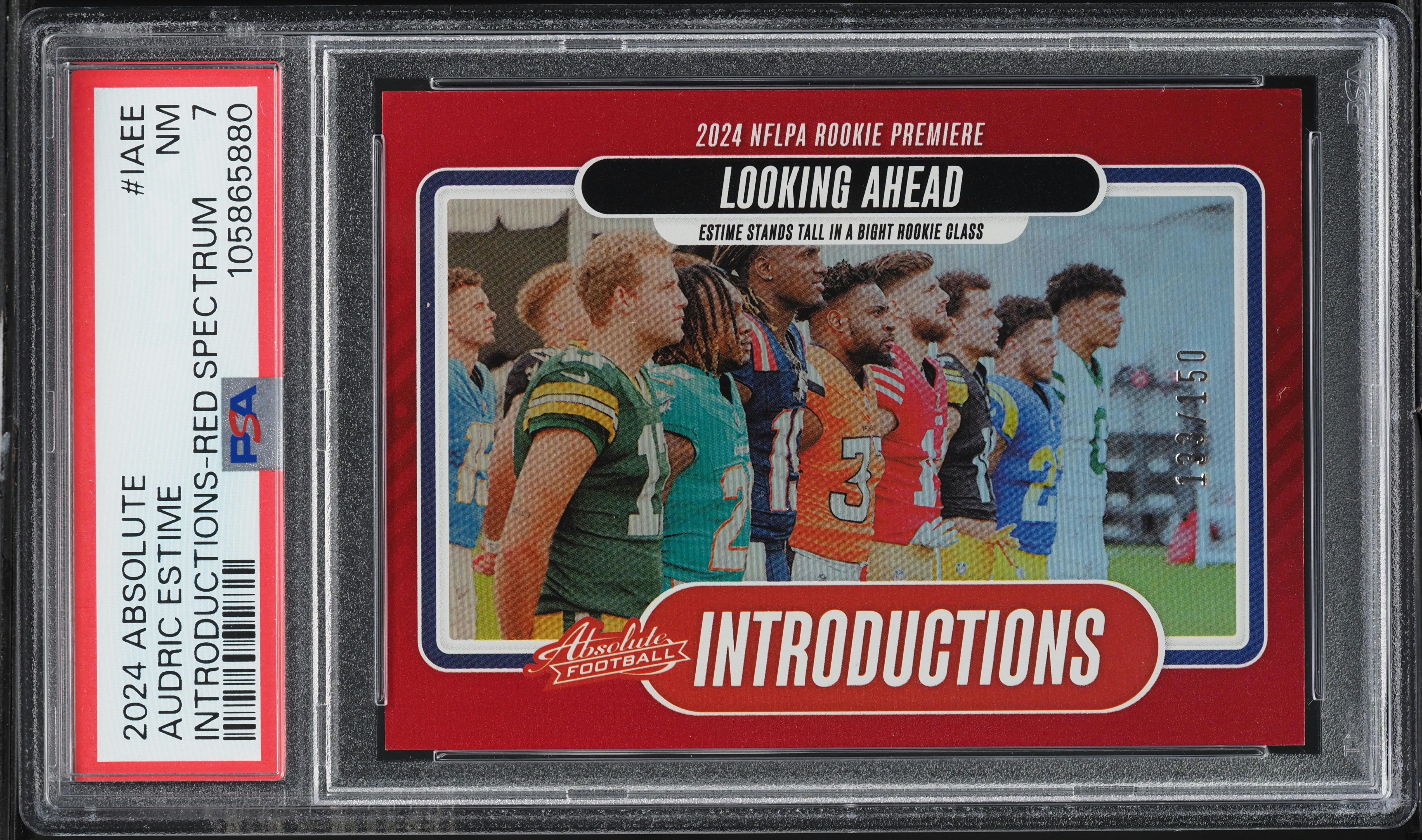 2024 Panini Absolute Football Spectrum Red Audric Estime #I-AEE