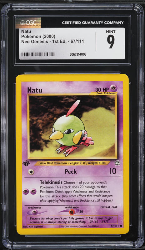 2000 Pokemon Japanese Crossing The Ruins Xatu #178 CGC 9 MINT on