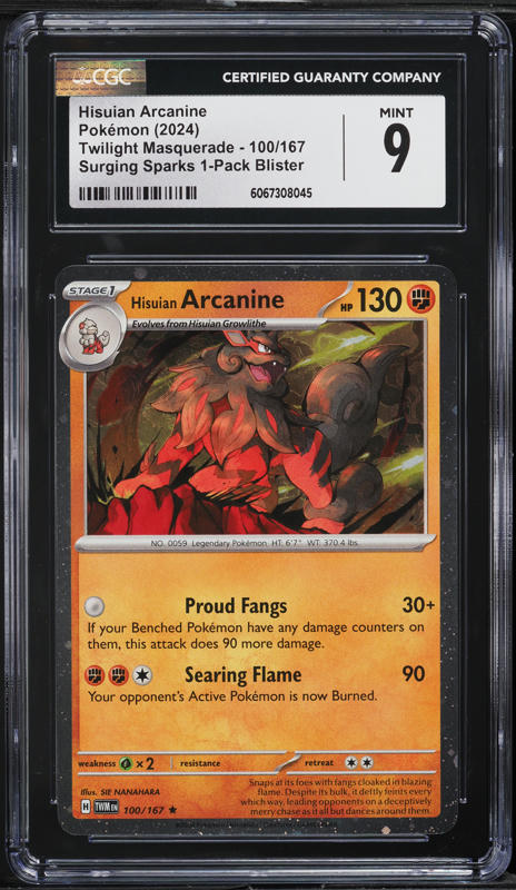 hisuian arcanine pokemon card - TG08/TG30 Holo Rare [Fighting][Colorless][Colorless] The Cards Of Pokmon TCG: