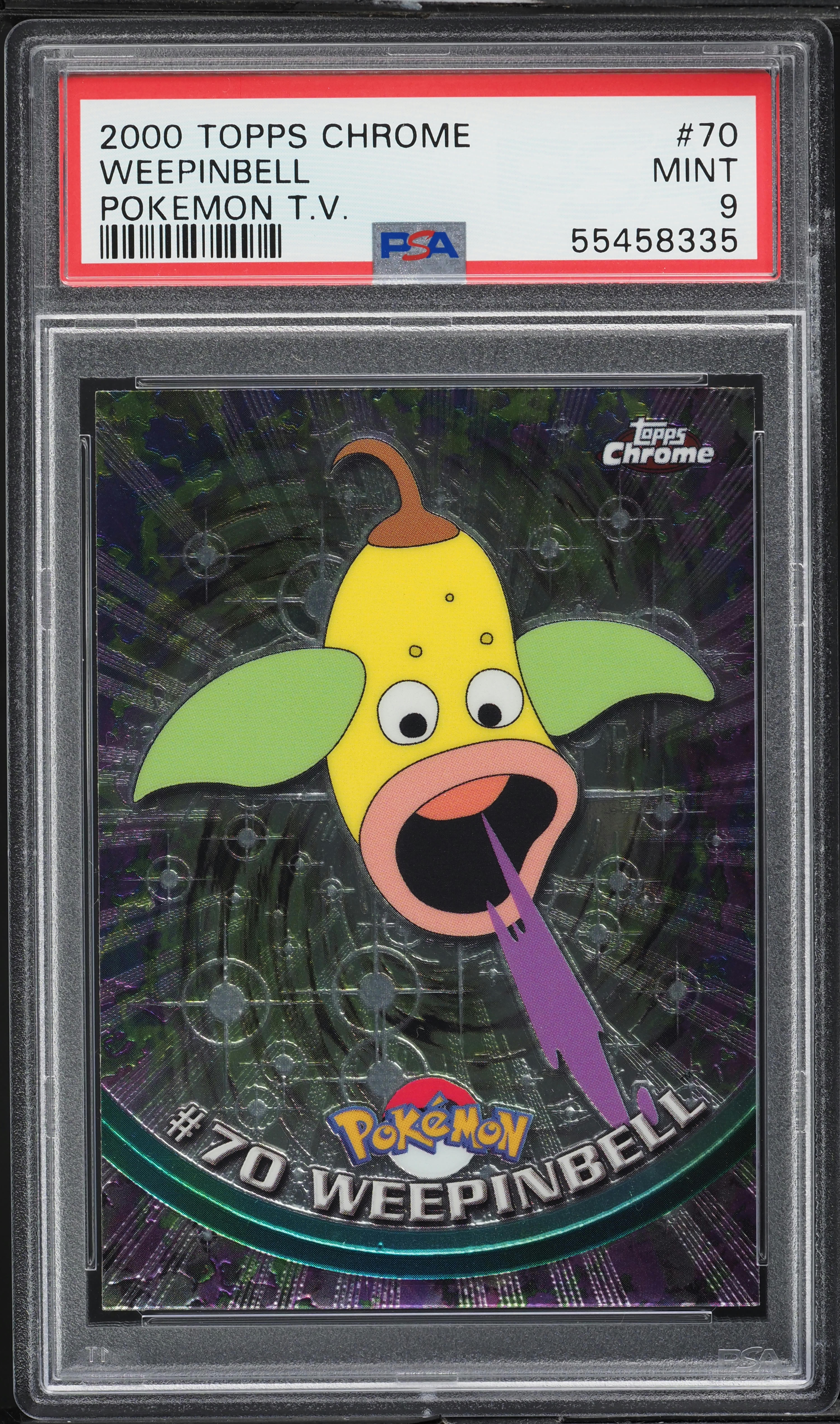 2000 Topps Chrome Pokemon Series 1 Weepinbell #70 PSA 9 MINT on Fanatics  Collect