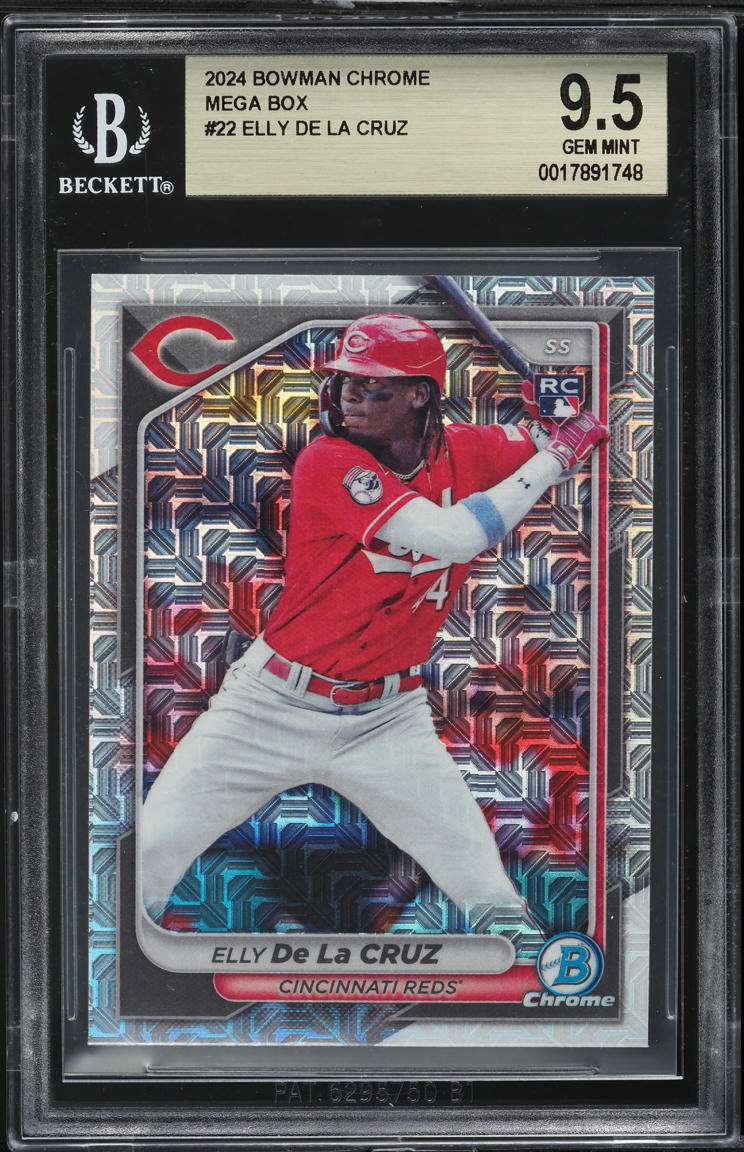 2024 Bowman Chrome Mega Box Elly De La Cruz ROOKIE #22 BGS 9.5 GEM MINT