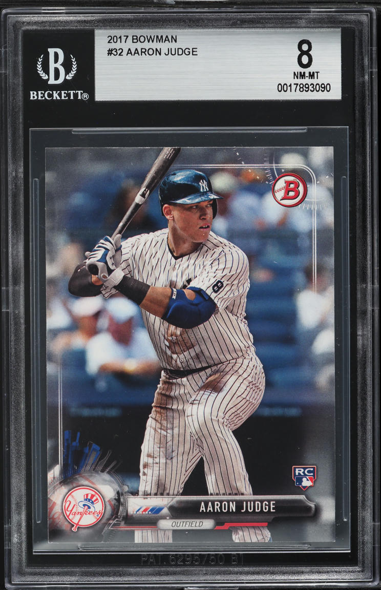 2017 Bowman Aaron Judge ROOKIE #32 BGS 8 NM-MT