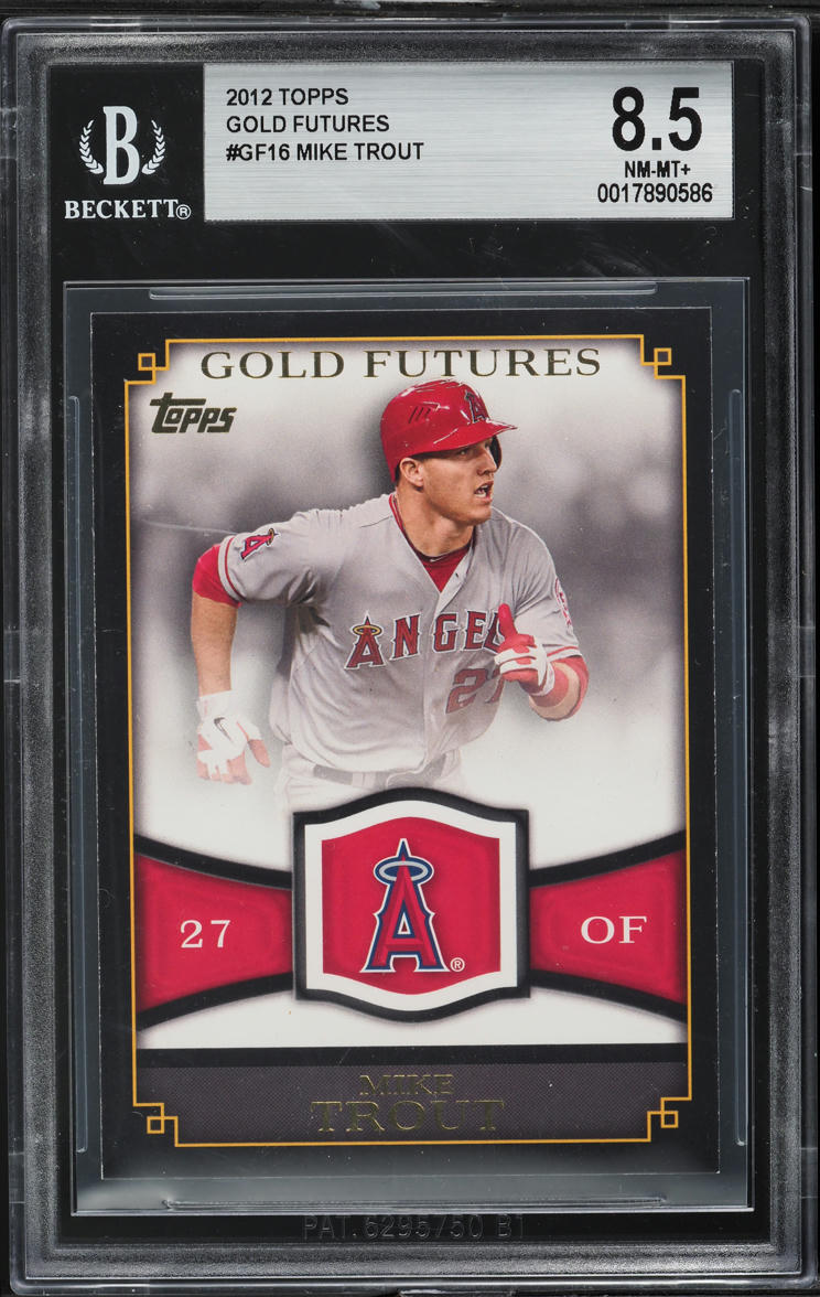 2012 Topps Gold Futures Mike Trout ROOKIE #GF-16 BGS 8.5 NM-MT+