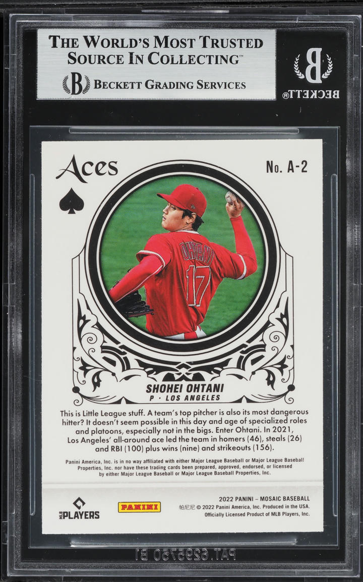 2022 Panini Mosaic Aces Shohei Ohtani #2 BGS 9 MINT