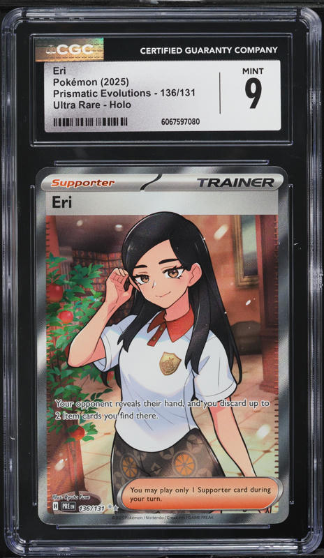 pokemon eri card 2025 SV Prismatic Evolutions Full Art #136 CGC 9.5 MINT+ on Fanatics Collect Eri Supporter Eri - Bulbapedia, the community-driven