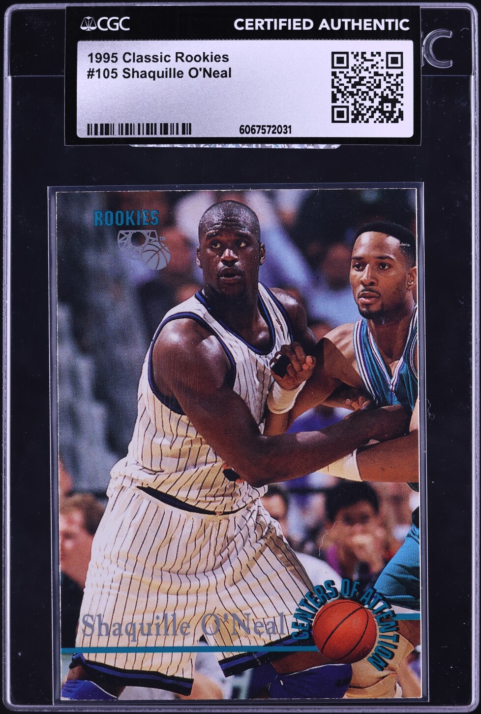 1995 Classic Rookies Shaquille O'Neal #105 CGC AUTH