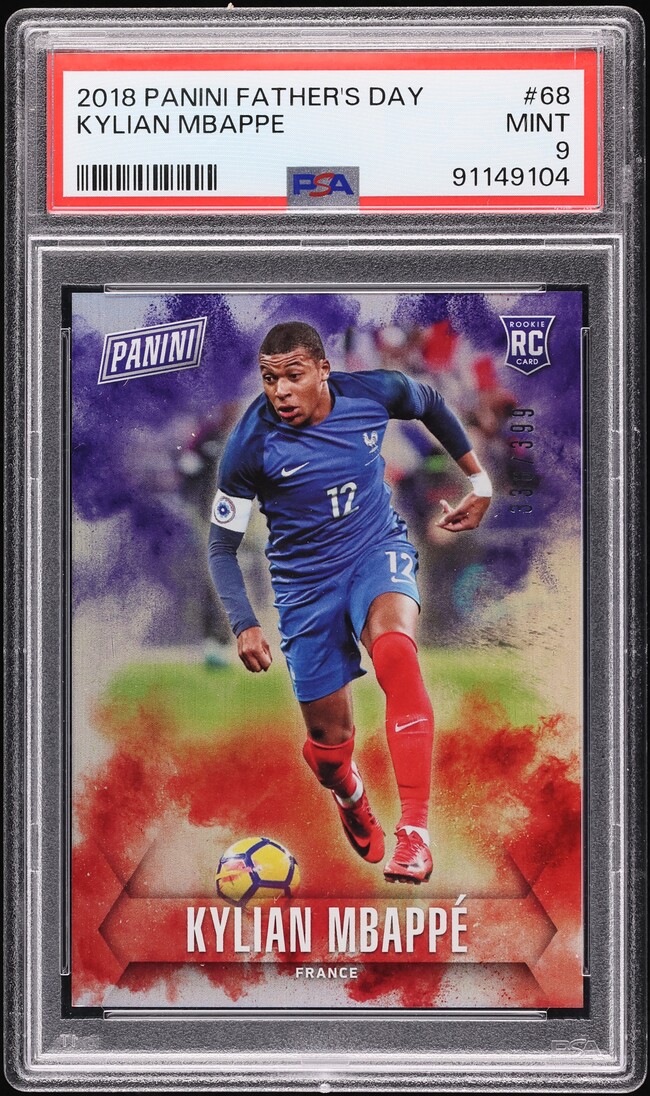 2018 Panini Instant World Cup Kylian Mbappe ROOKIE /495 #292 CSG 9
