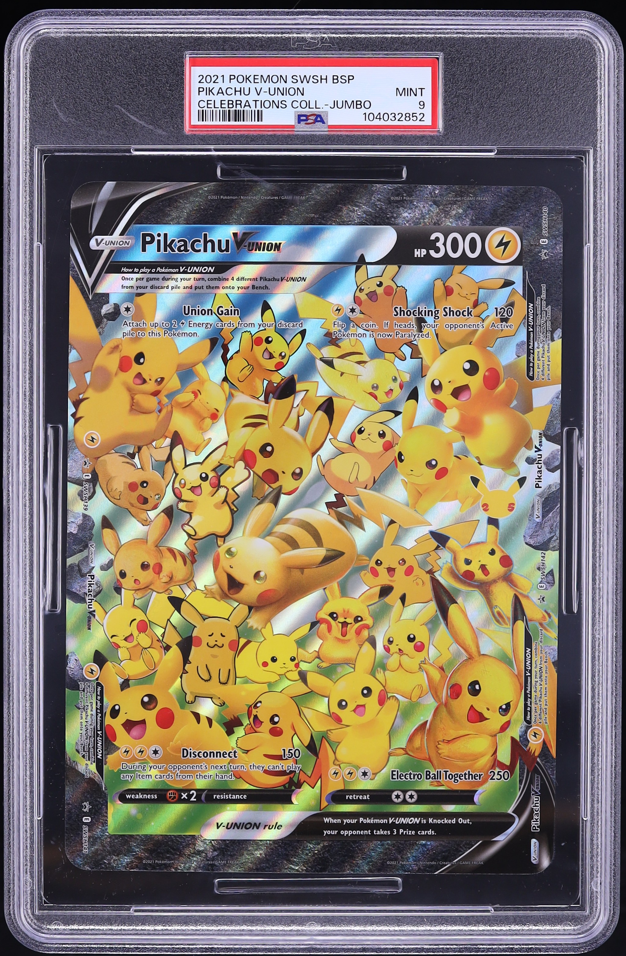 2021 Pokemon Sword & Shield Black Star Promo Celebrations Pikachu