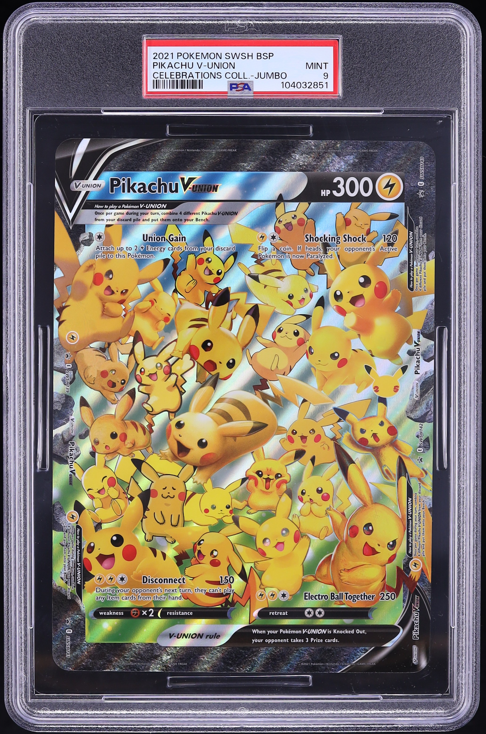 2021 Pokemon Sword & Shield Black Star Promo Celebrations Pikachu