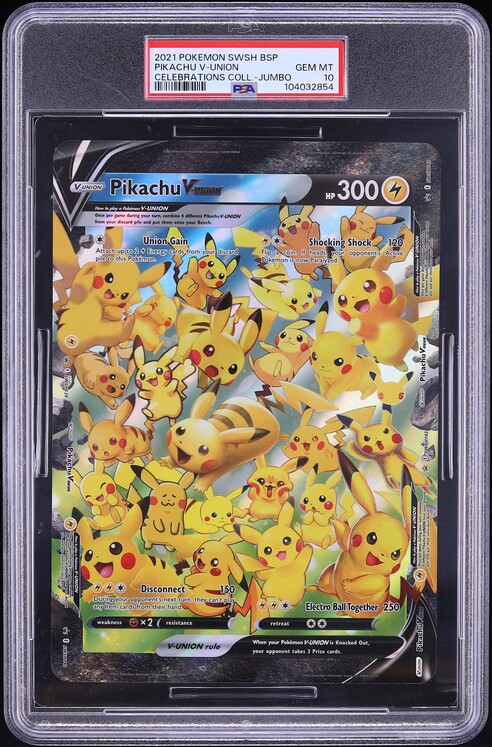 ali a pokemon cards Pokemon Pikachu V-Union ** Jumbo ** Promo Card main image 0