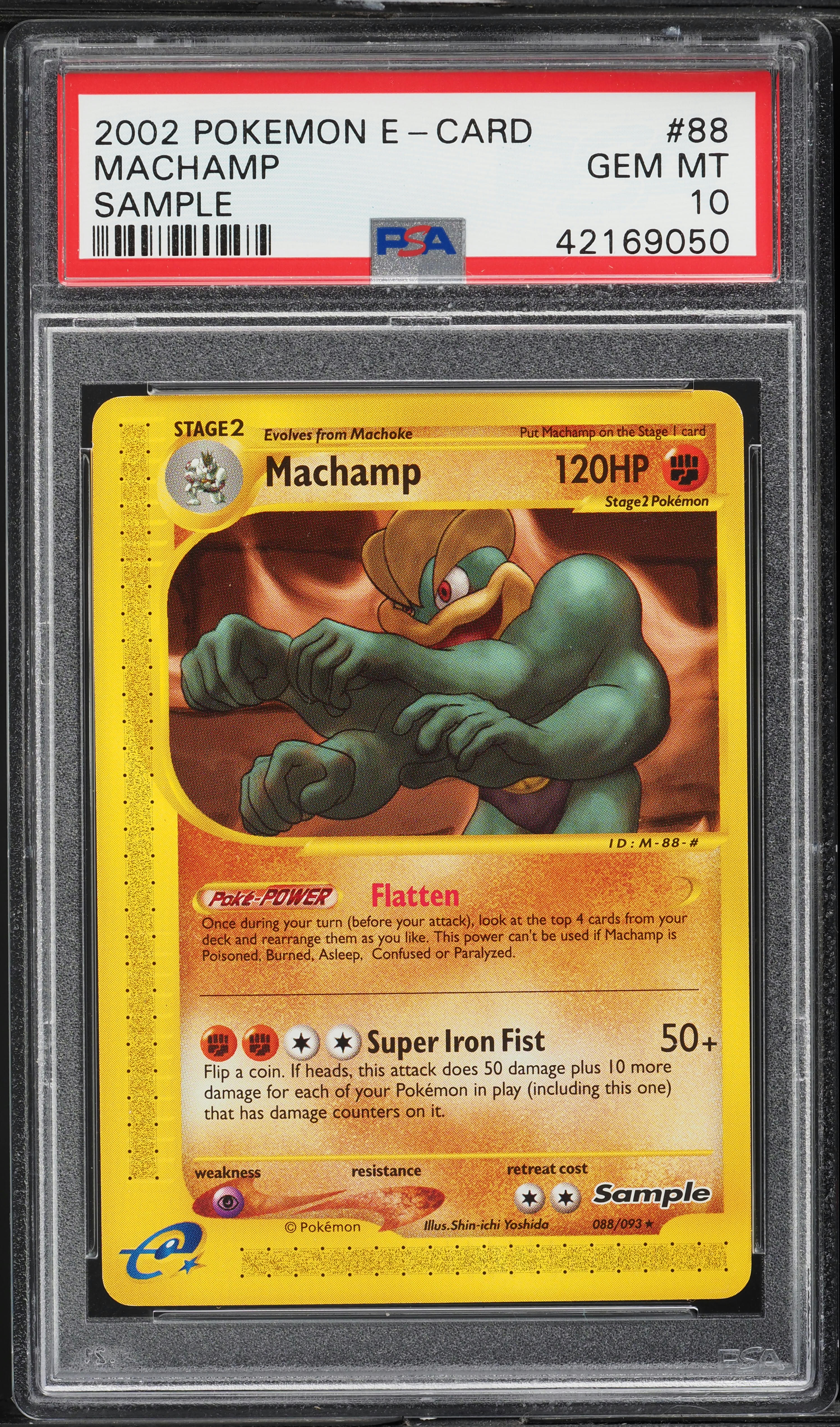 2002 Pokemon E-Card Sample Machamp #88 PSA 10 GEM MINT on Fanatics