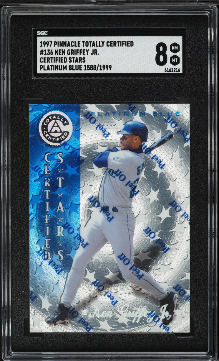 1997 Pinnacle Totally Certified Platinum Blue Ken Griffey Jr. /1999 #136 SGC 8