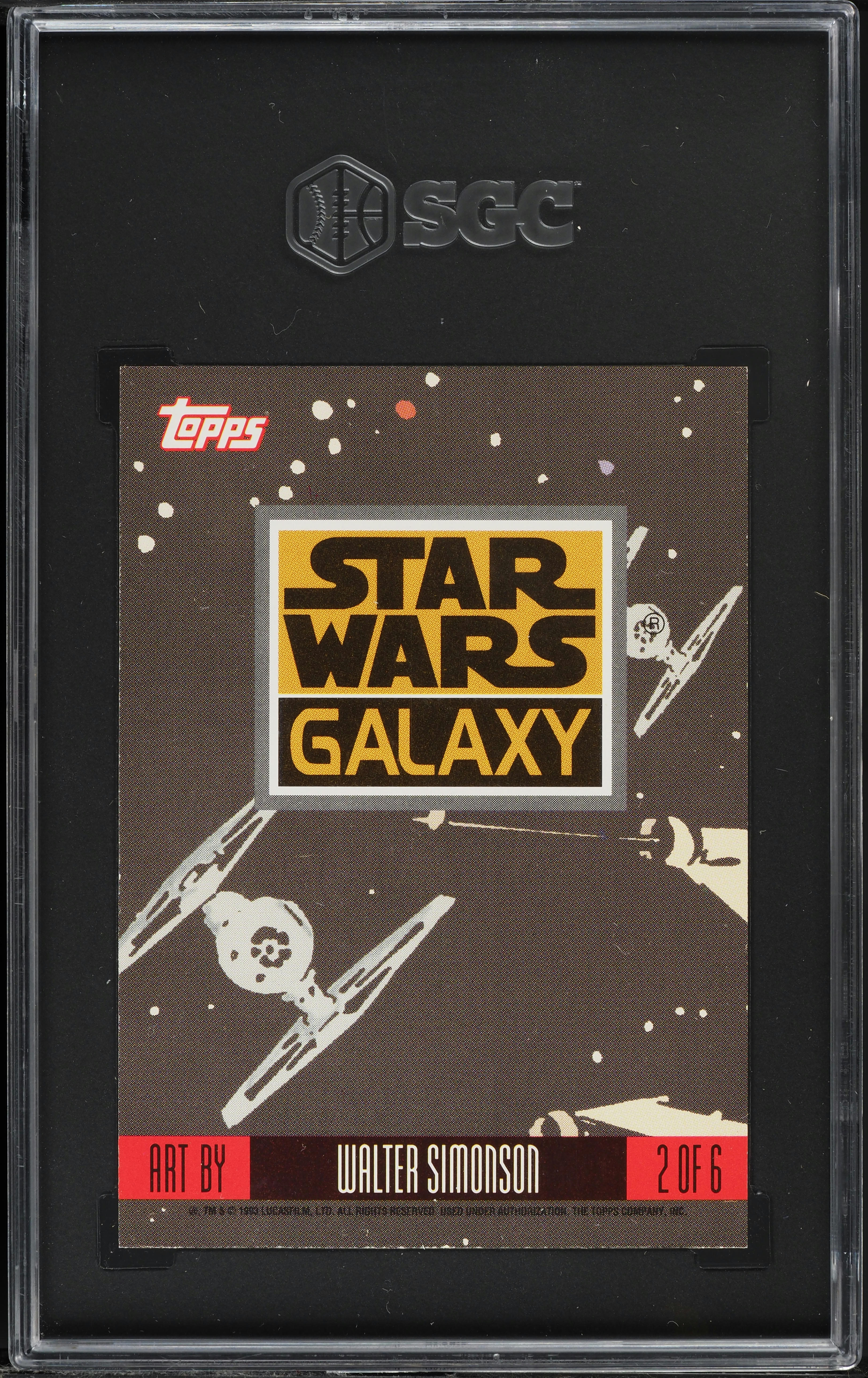 1993 Topps Star Wars Galaxy Etched Foil Han Solo #2 SGC 9 MINT on