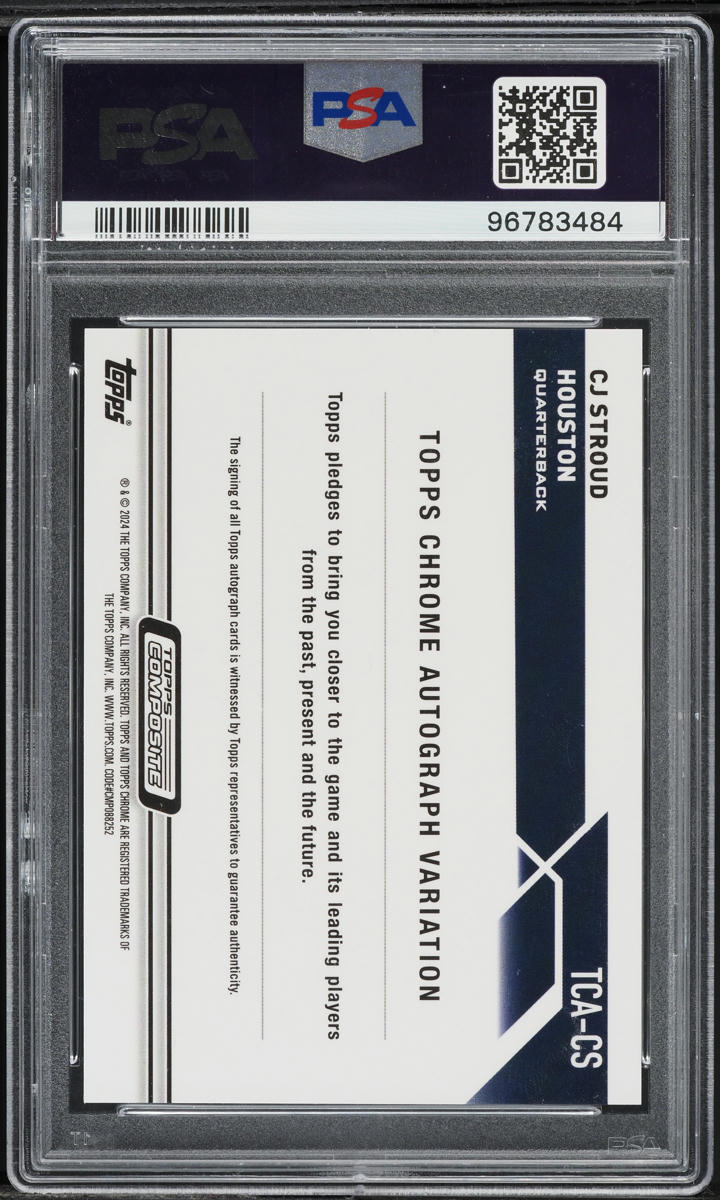 2023 Topps Chrome Composite Geometric CJ Stroud ROOKIE AUTO #TCACS PSA 10