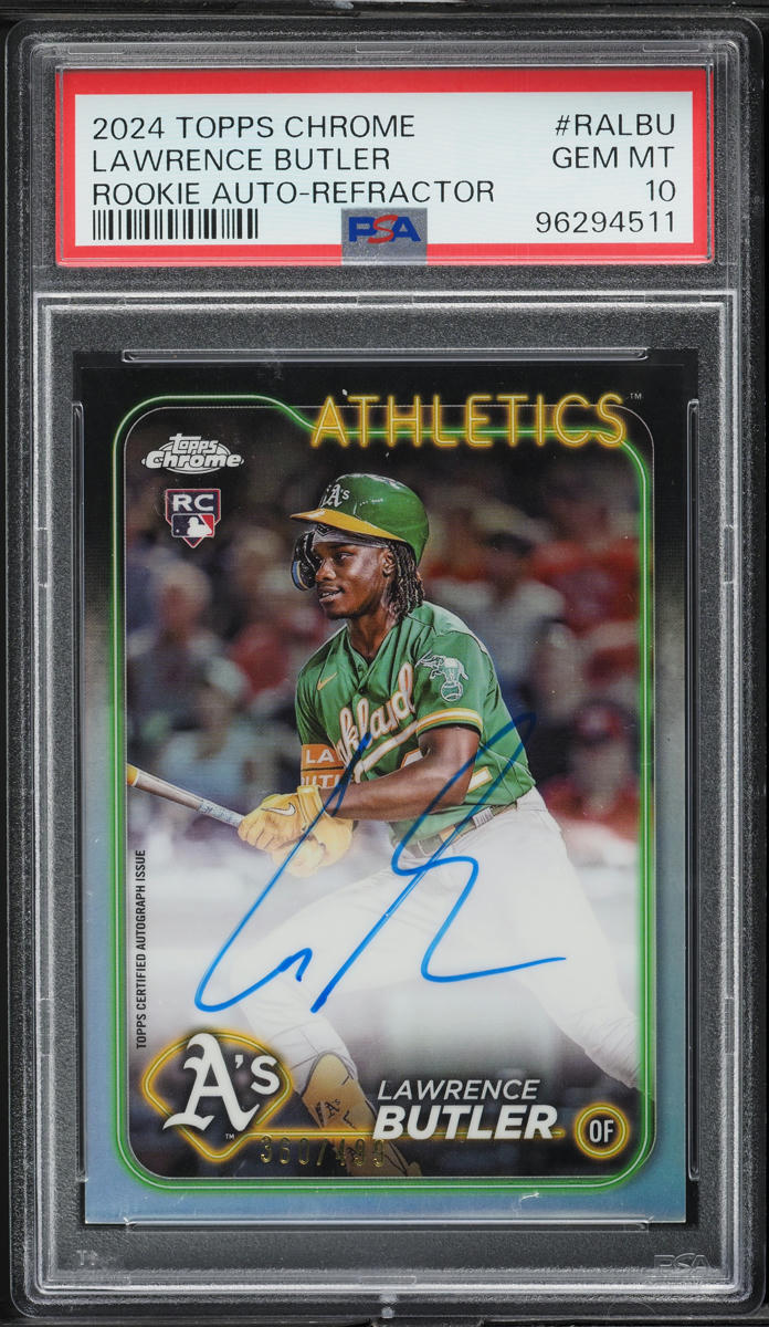 2024 Topps Chrome Refractor Lawrence Butler ROOKIE AUTO /499