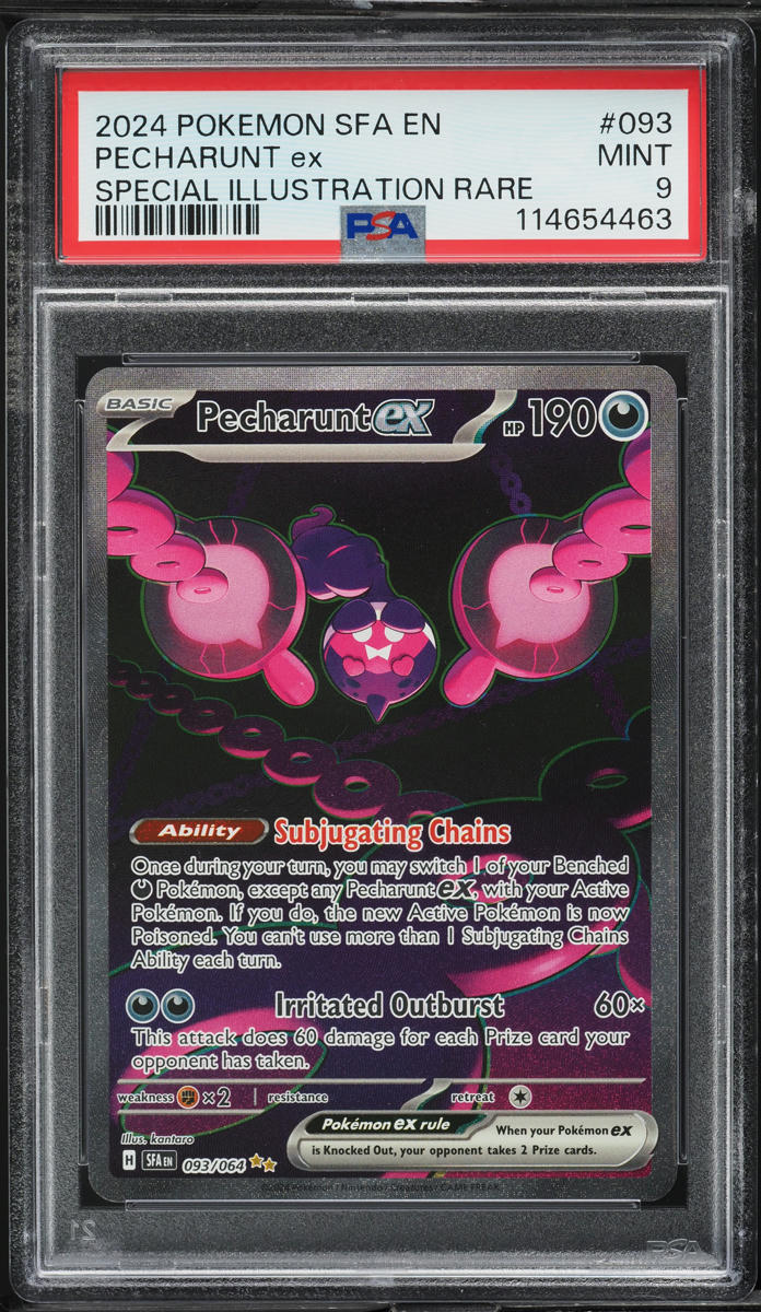 2024 Pokemon SV Shrouded Fable SIR Pecharunt ex #93 PSA 9 MINT