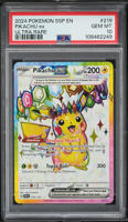 2024 Pokemon SV Surging Sparks Full Art Pikachu ex #219 PSA 10 GEM