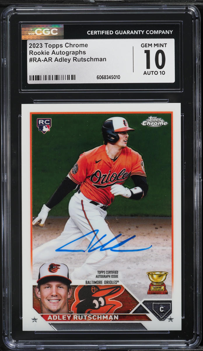 2023 Topps Chrome Adley Rutschman ROOKIE AUTO #RA-AR CGC 10 GEM