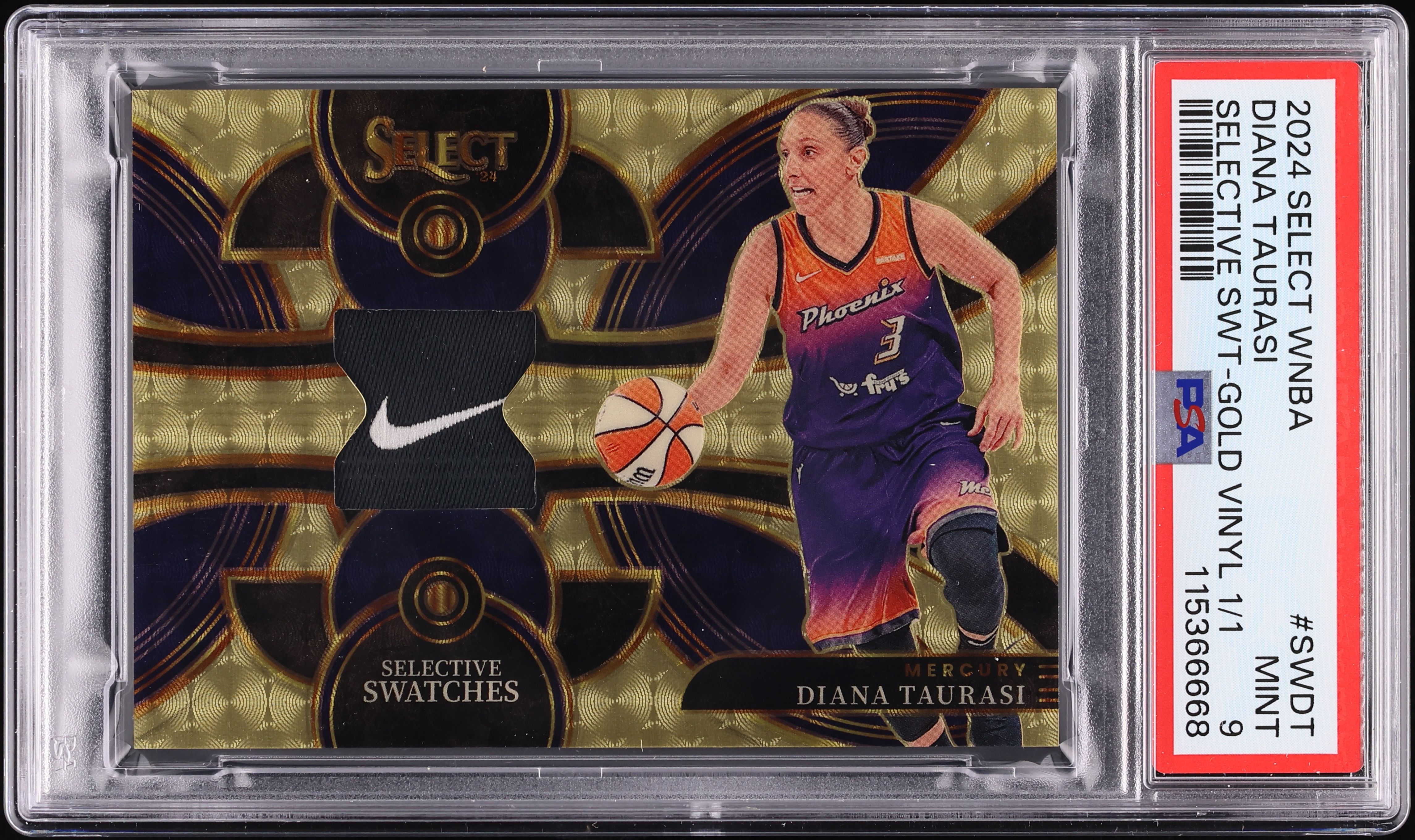 2024 Select WNBA Selective Gold Vinyl Diana Taurasi PATCH 1/1