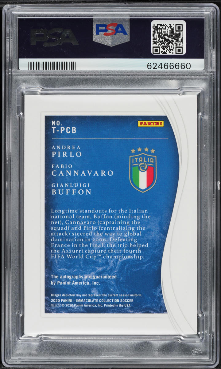2020 Immaculate Collection Triple Andrea Pirlo Cannavaro Buffon 
