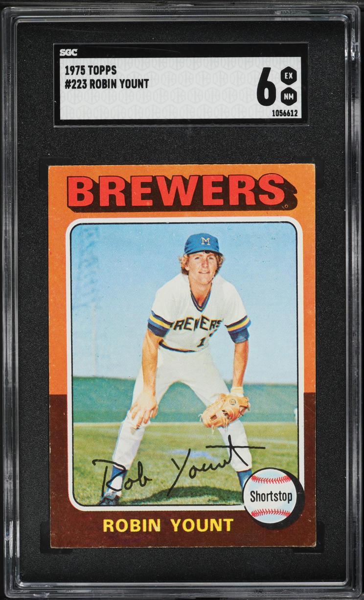 1975 Topps Robin Yount ROOKIE #223 SGC 6 EXMT