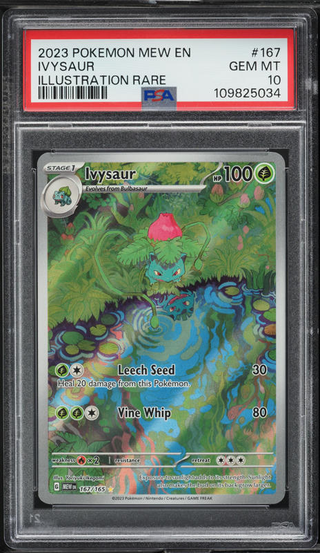 2023 Pokemon Scarlet & Violet 151 IR Ivysaur #167 PSA 10 GEM MINT