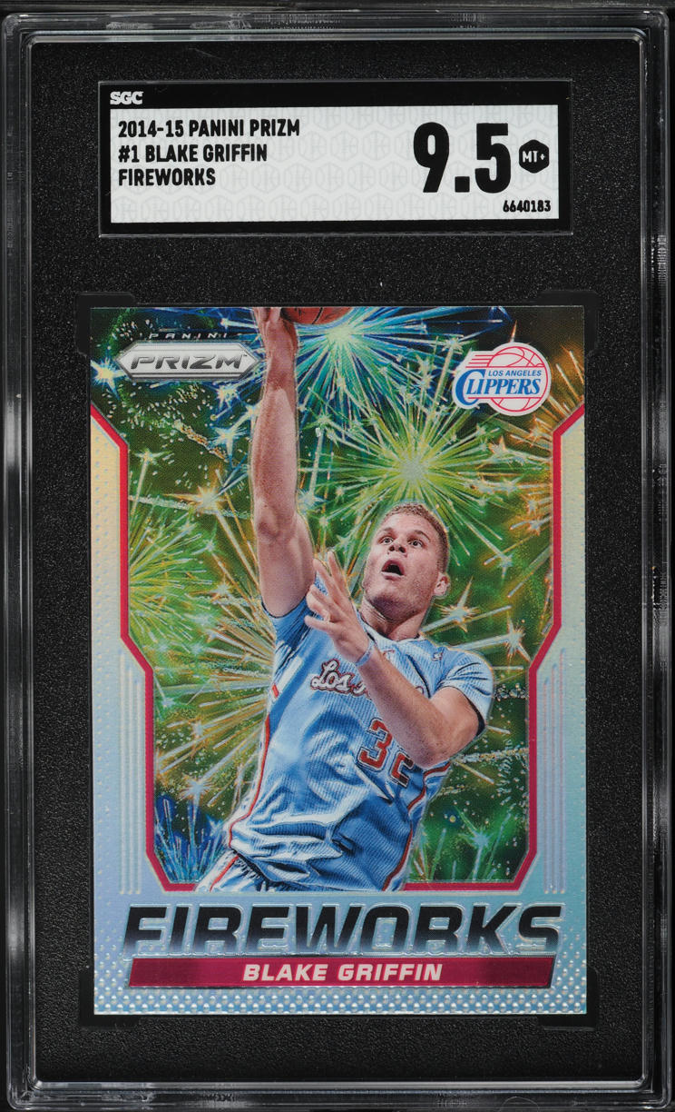 2014 Panini Prizm Fireworks Blake Griffin #1 SGC 9.5 MINT+