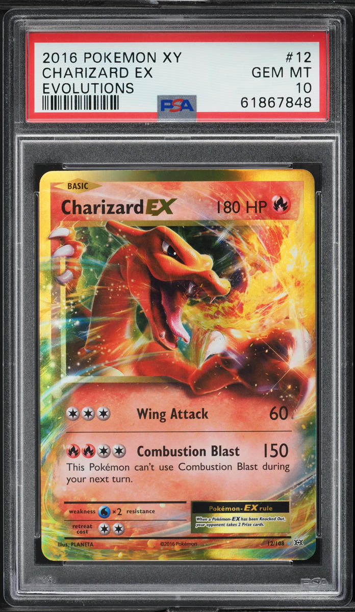 2016 Pokemon XY Evolutions Charizard EX #12 PSA 10 GEM MINT