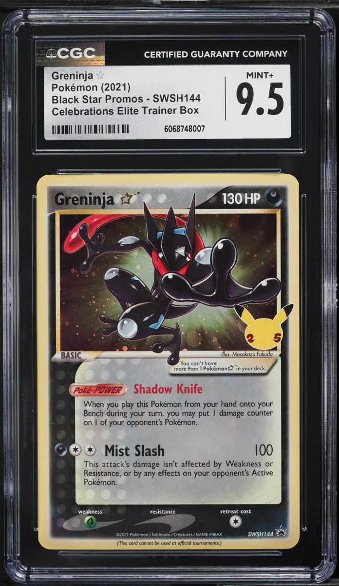 greninja shiny pokemon card 2021 Sword & Shield Black Star Promos #SWSH144 CGC 10  Burbank Cards Water Rarity Pokemon Card JP GX Ultra
