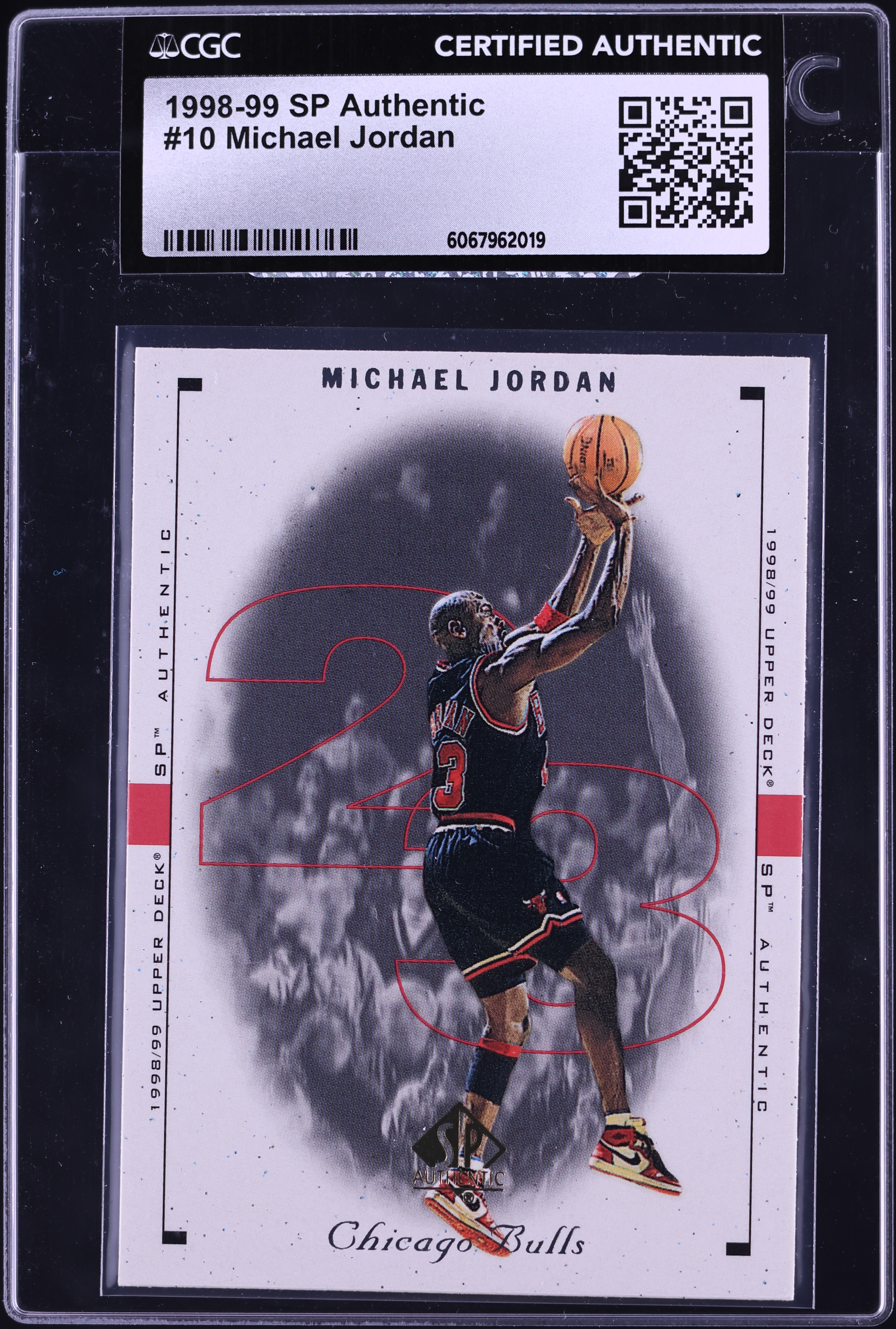 1998 SP Authentic Michael Jordan #10 CGC AUTH on Fanatics Collect
