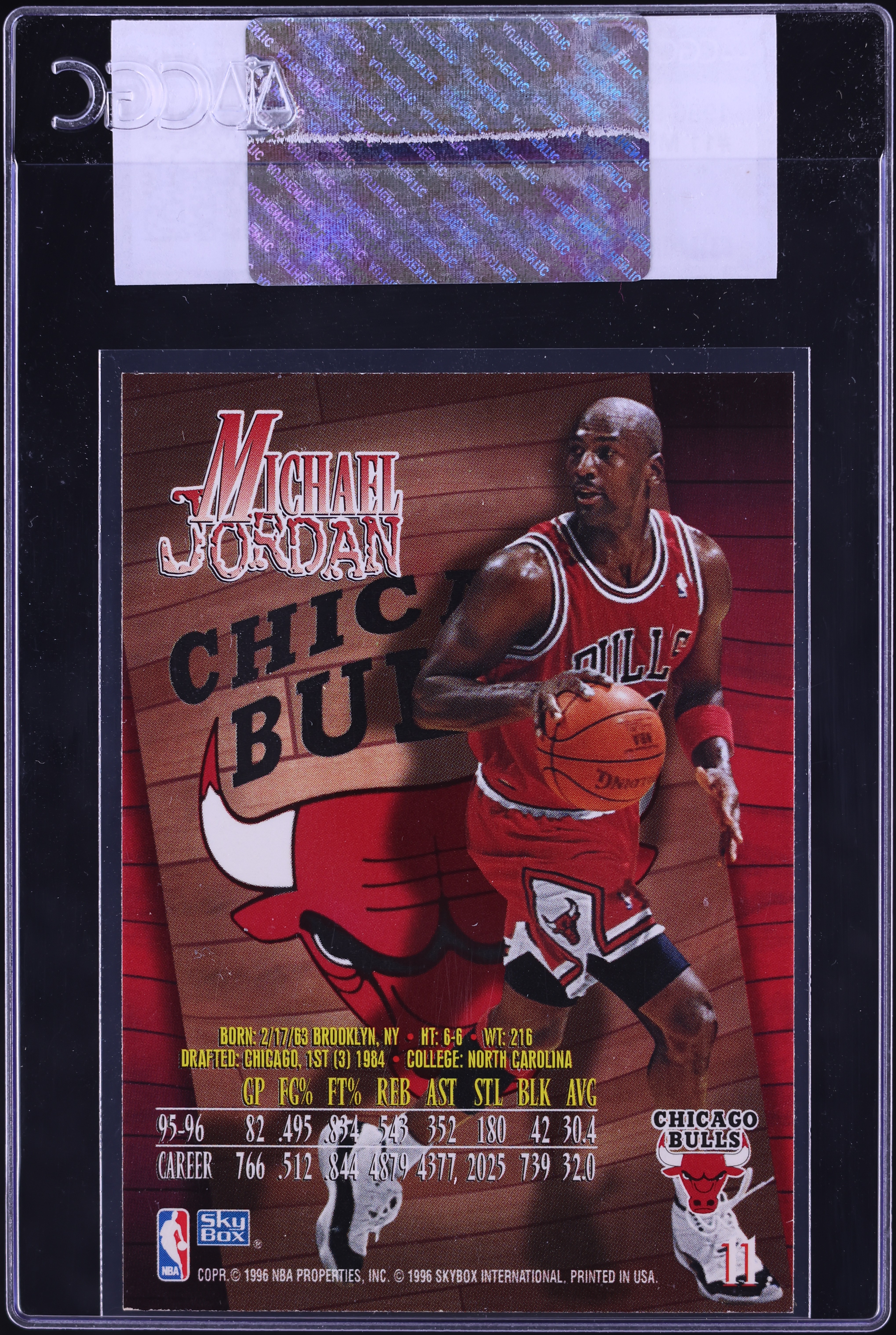 1996 Skybox Z-Force Michael Jordan #11 CGC AUTH on Fanatics Collect