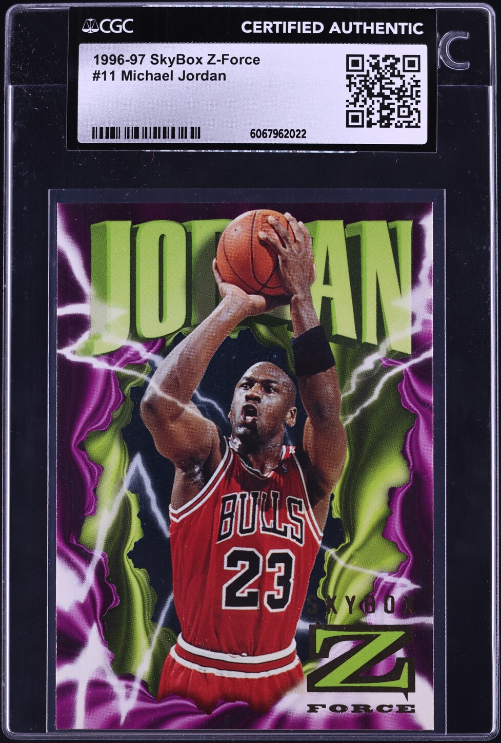 1996 Skybox Z-Force Michael Jordan #11 CGC AUTH
