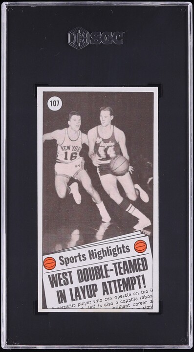 1970 Topps Basketball Jerry West ALL-STAR #107 SGC 7 NRMT