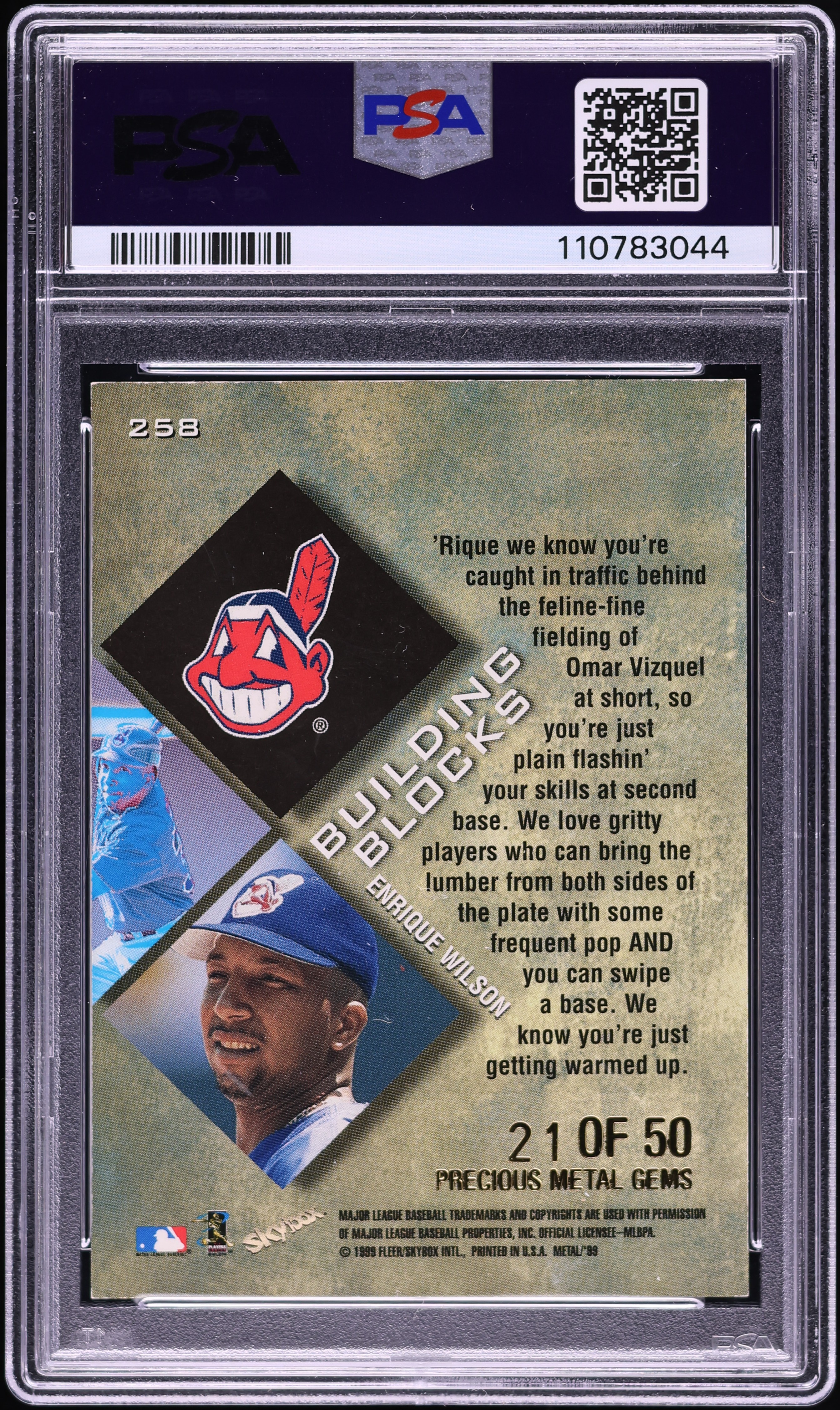 1999 Metal Universe Precious Metal Gems PMG Enrique Wilson /50