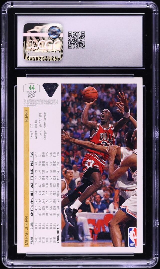 1991 Upper Deck Basketball Michael Jordan #44 CGC 5 EX