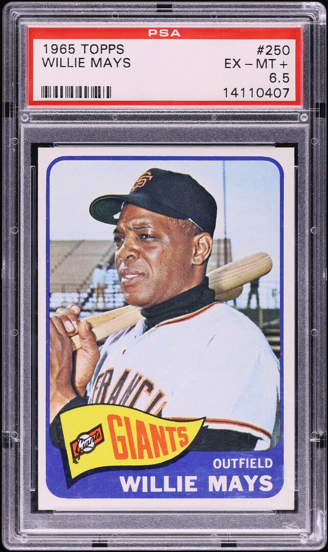 1965 Topps Willie Mays #250 PSA 6.5 EXMT+