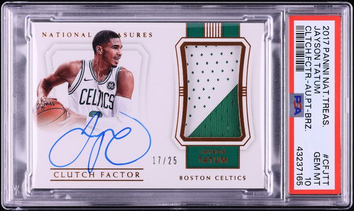 2017 Select Signatures Jayson Tatum ROOKIE AUTO /199 #JAY PSA 10
