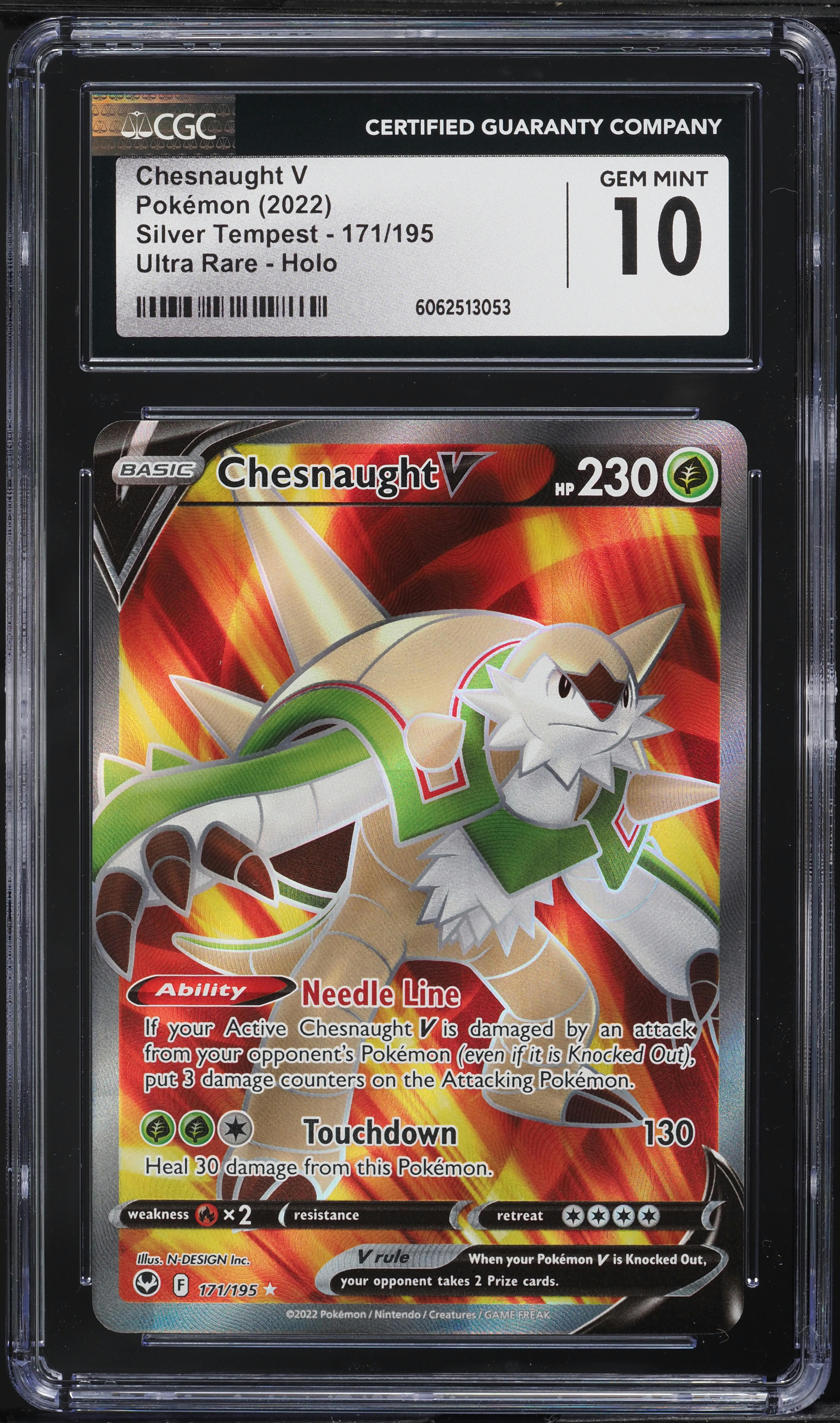 Chesnaught V (Full Art) - SWSH12: Silver Tempest [ULTRA RARE] | Ozzie Collectables