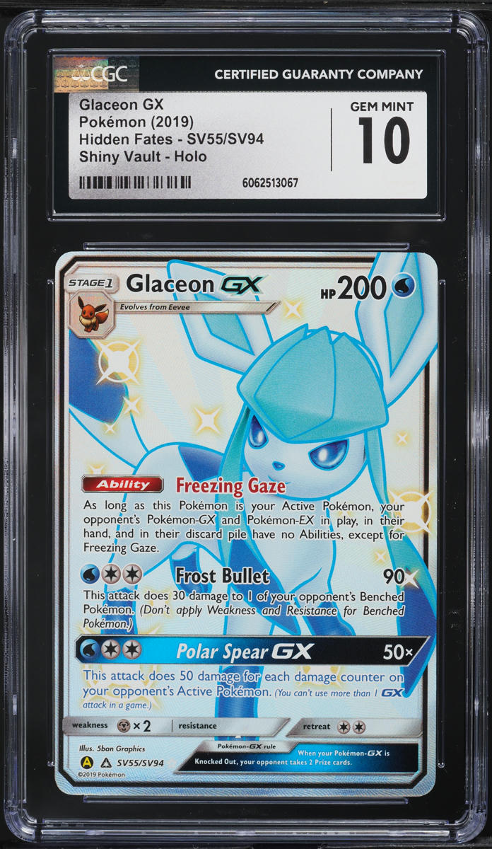 glaceon gx pokemon card 2018 Sm Black Star Promo Sm147 Promo-Evltn.Clbrtn.Tin (You cant use more than 1 GX attack in a game.) 2019 Pokemon SM Hidden Fates