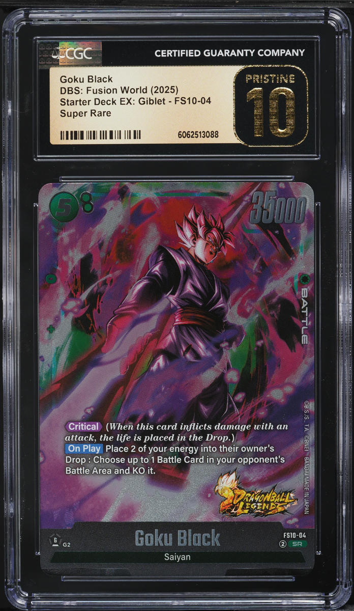 2025 Dragon Ball Super Fusion World Starter Deck EX: Giblet Goku Black CGC  10 on Fanatics Collect