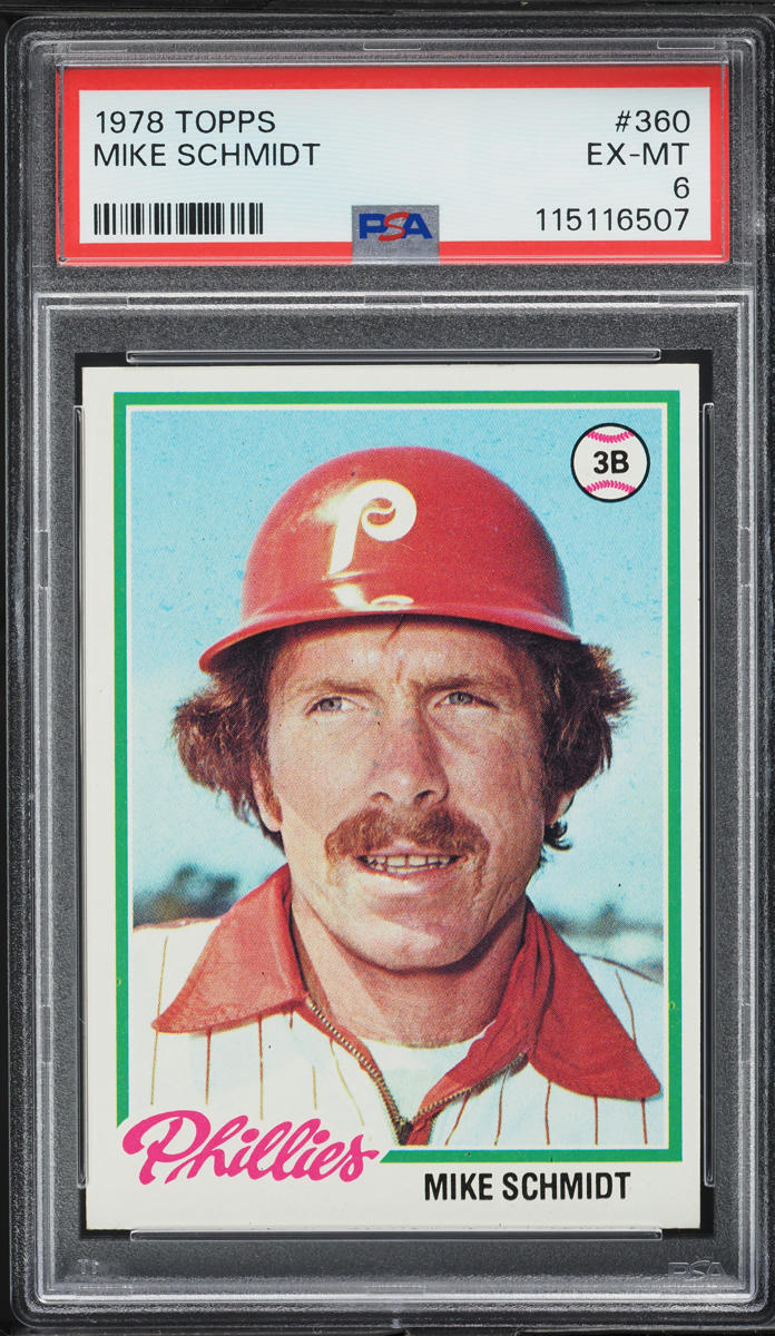 1978 Topps Mike Schmidt #360 PSA 6 EXMT