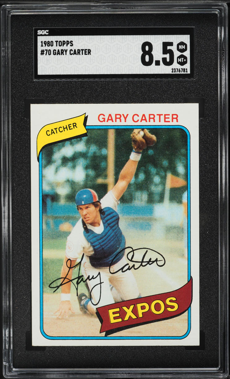 1980 Topps Gary Carter #70 SGC 8.5 NM-MT+