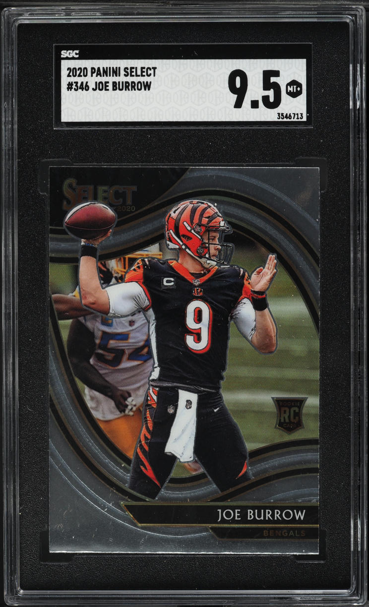 2020 Select Field Level Joe Burrow ROOKIE #346 SGC 9.5 MINT+