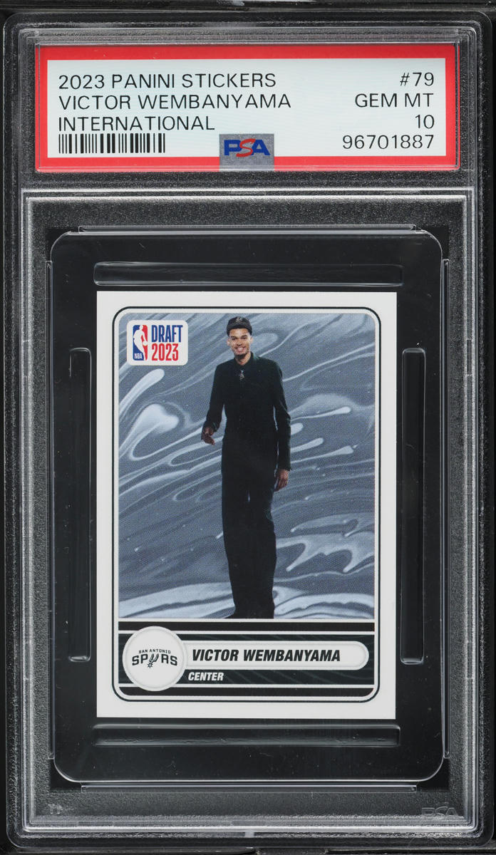 2023 Panini Stickers International Victor Wembanyama ROOKIE #79 PSA 10 GEM MINT