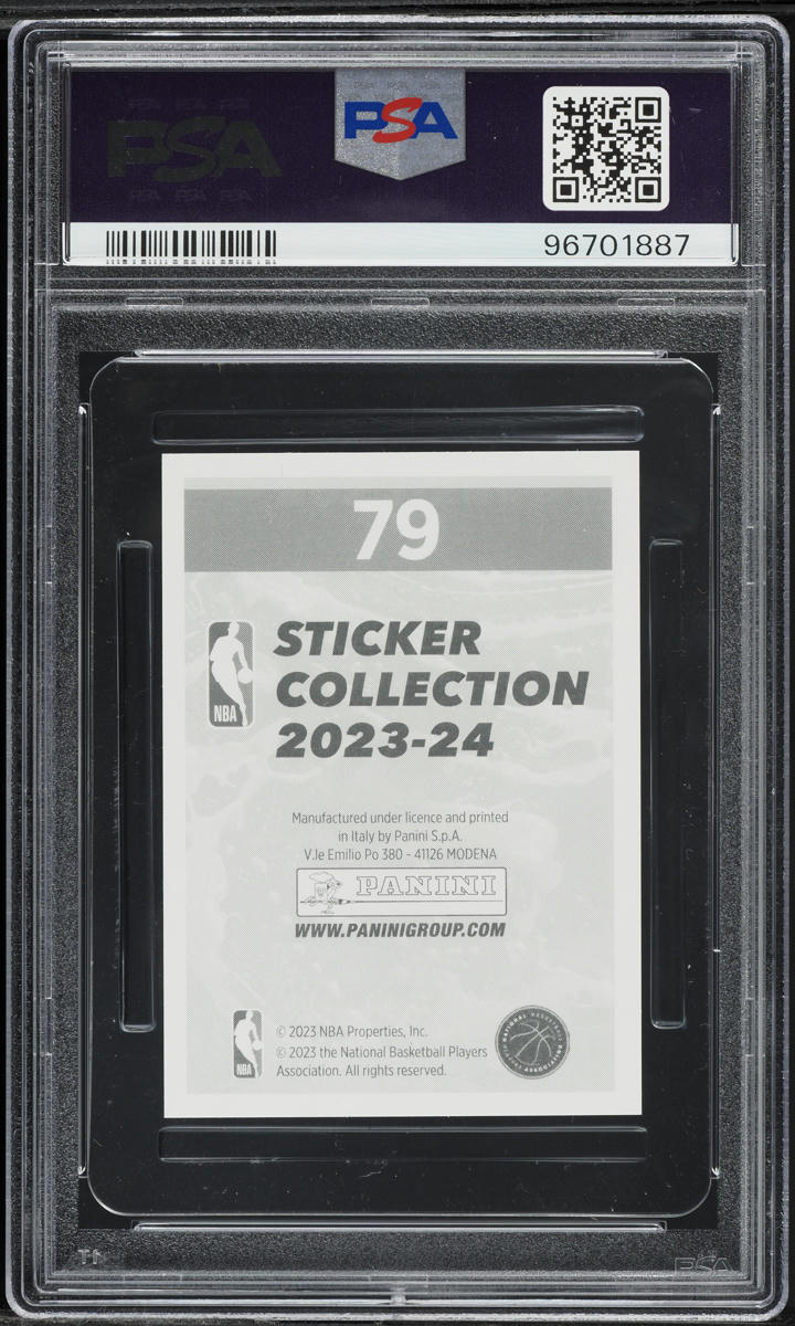 2023 Panini Stickers International Victor Wembanyama ROOKIE #79 PSA 10 GEM MINT