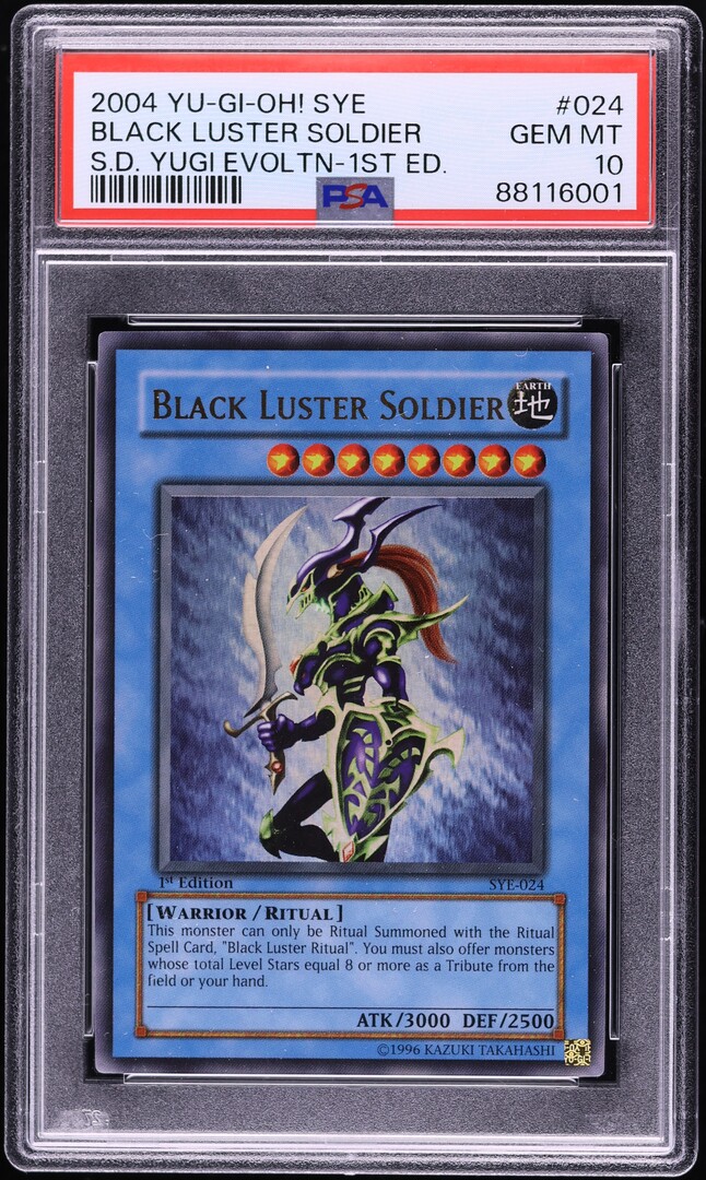 2004 Yu-Gi-Oh! SYE 1st Edition Black Luster Soldier #SYE-024 PSA