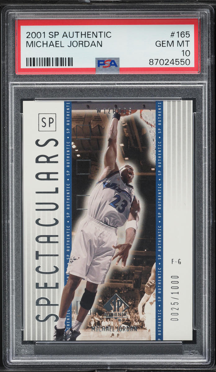 2001 SP Authentic Spectaculars Michael Jordan /1000 #165 PSA 10 GEM MINT